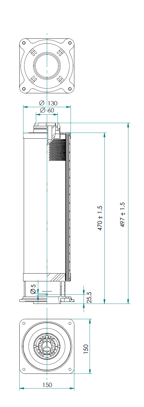 Oil Separator Filter - Busch - 0532571826