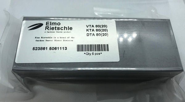 523851 - Replacement Carbon Vane for Rietschle - Set of 6 - Machine Spares Shop