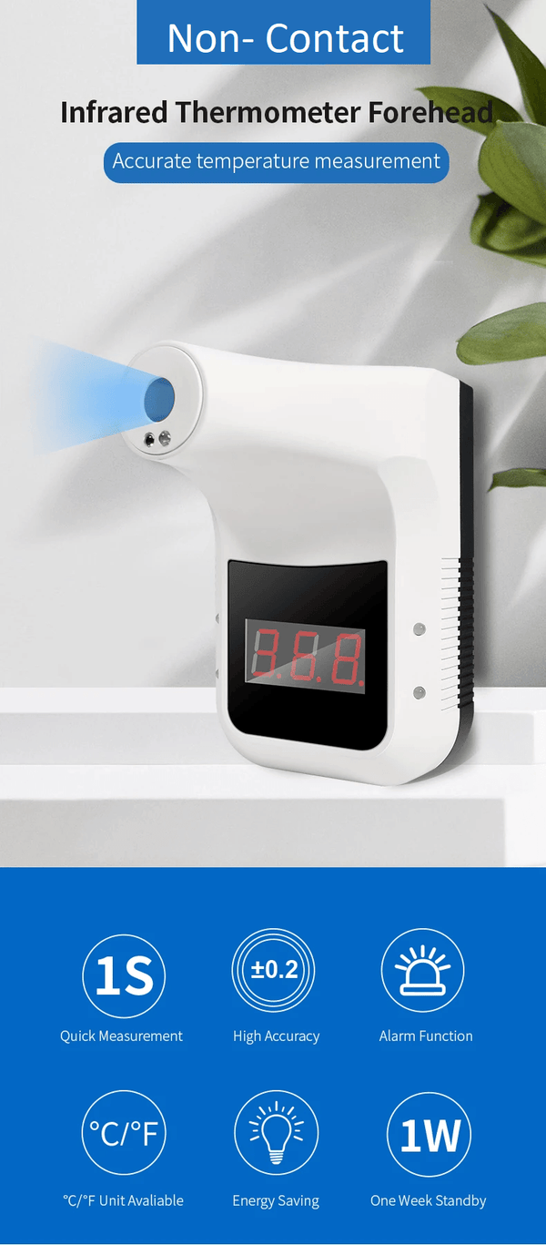 Automatic Wall mounted Infrared Thermometer - Machine Spares Shop