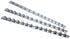 Socket Rails 1/4" 3/8" 1/2" 3pc 0090