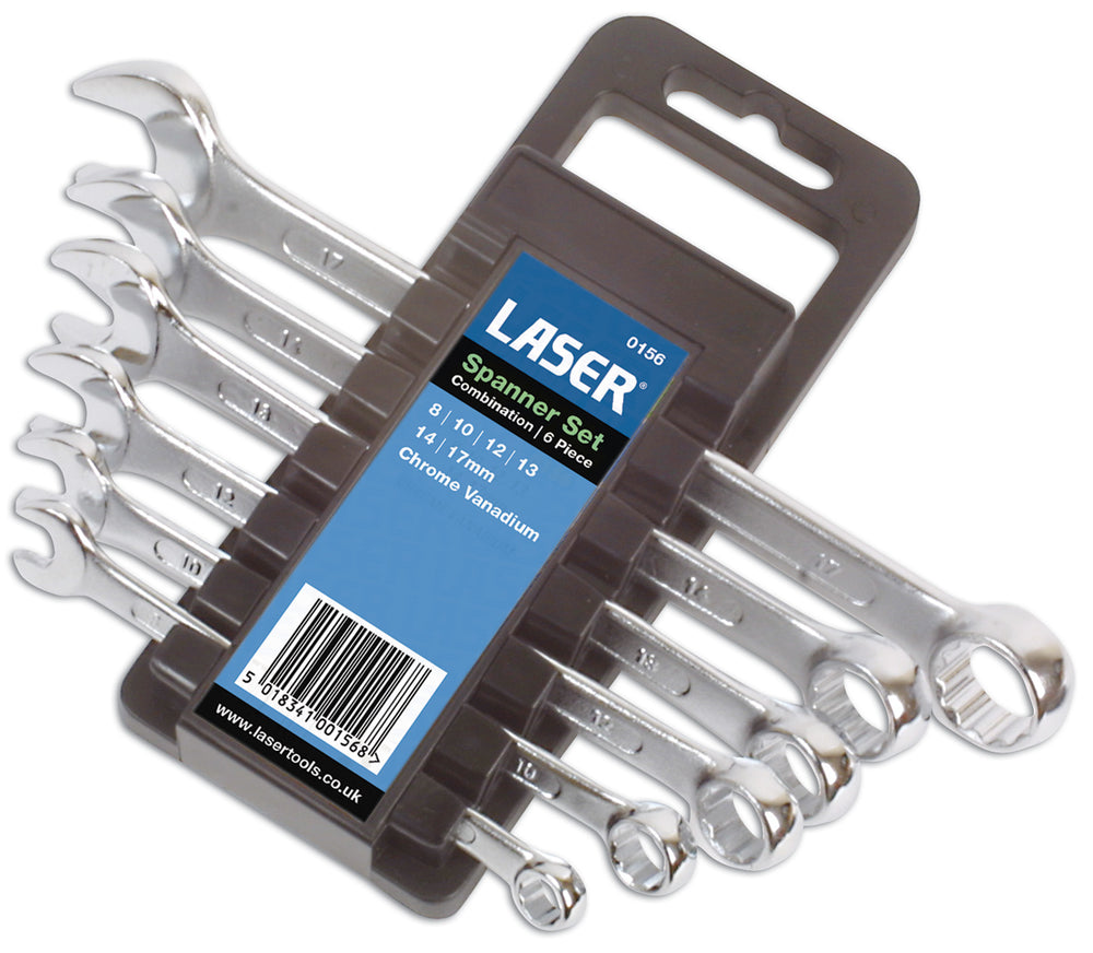 Combination Spanner Set 8 - 17mm 6pc 0156
