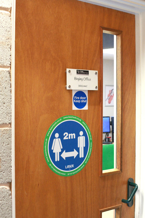 Laser Tools Floor Sticker 2m Distancing 61701
