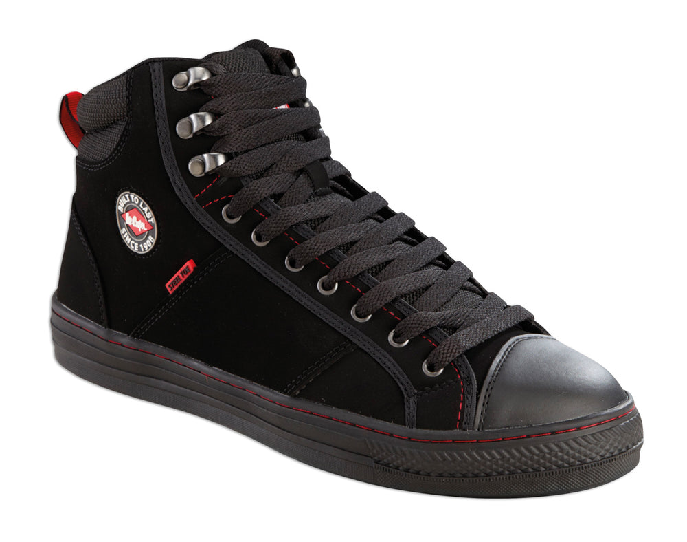 Retro Style Safety Workboot Black - 7 LC022B-7